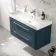 Omaha Navy Blue Wall Hung Basin Drawer Vanity 1000mm