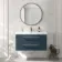 Omaha Navy Blue Wall Hung Basin Drawer Vanity 1000mm