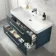 Omaha Navy Blue Wall Hung Basin Drawer Vanity 1000mm