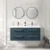 Omaha Navy Blue Wall Hung Double Basin Drawer Vanity 1200mm