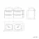 Omaha Navy Blue Wall Hung Drawer Vanity with Marble Top & Marin Basin 1200mm