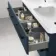 Omaha Navy Blue Wall Hung Double Basin Drawer Vanity 1200mm - Black Accents