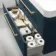 Omaha Navy Blue Wall Hung Basin Drawer Vanity 1000mm - Brushed Brass Accents