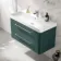 Omaha Mystic Green Wall Hung Basin Drawer Vanity 1000mm