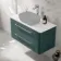 Omaha Mystic Green Wall Hung Drawer Vanity with Marble Top 1000mm - Excludes Counter Top Basin