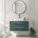 Omaha Mystic Green Wall Hung Drawer Vanity with Marble Top & Marin Basin 1000mm