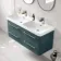 Omaha Mystic Green Wall Hung Double Basin Drawer Vanity 1200mm