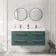 Omaha Mystic Green Wall Hung Double Basin Drawer Vanity 1200mm