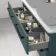 Omaha Mystic Green Wall Hung Drawer Vanity with Marble Top 1200mm (Excludes Counter Top Basin) - Black Accents