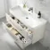 Omaha Linen White Wall Hung Basin Drawer Vanity 1000mm