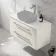 Omaha Linen White Wall Hung Drawer Vanity with Marble Top 1000mm - Excludes Counter Top Basin