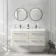 Omaha Linen White Wall Hung Double Basin Drawer Vanity 1200mm