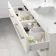 Omaha Linen White Wall Hung Double Basin Drawer Vanity 1200mm