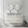Omaha Linen White Wall Hung Drawer Vanity with Marble Top 1200mm - Excludes Counter Top Basin