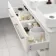 Omaha Linen White Wall Hung Drawer Vanity with Marble Top & Marin Basin 1200mm