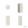 Monaco Chalk White Side Cabinet Unit 300mm