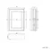 Chalk White Mirror Cabinet 700x500mm