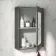 Graphite Grey Mirror Cabinet 700x500mm