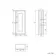 Graphite Grey Wall Hung Cabinet 700x300mm