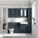Monaco Inky Blue Floor Standing Tall Cabinet Unit 1900x300mm