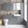 Harper Stone Grey Wall Hung Cabinet 600x600mm