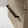 Elba Dawn Oak Wall Hung Basin Drawer Vanity 600mm with Matt Black Stand