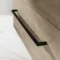 Elba Dawn Oak Wall Hung Basin Drawer Vanity 800mm with Matt Black Stand