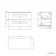 Elba Dawn Oak Wall Hung Drawer 800mm Excludes Counter Top Basin - Black Accents