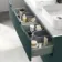 Crete Fluted Mystic Green Double Wall Hung Drawer Vanity with Marble Top & Marin Basin 1200mm