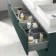 Crete Fluted Mystic Green Double Wall Hung Drawer Vanity with Marble Top & Cody Basin 1200mm