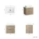 Crete Fluted Apex Oak Wall Hung Drawer Vanity with Marble Top & Cody Basin 600mm