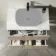 Crete Fluted Apex Oak Wall Hung Drawer Vanity with Marble Top 800mm - Excludes Counter Top Basin