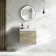 Elba Dawn Oak Wall Hung Basin Drawer Vanity 600mm