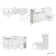 Sicily Fluted Coastal White Combination Vanity Basin and Miami Toilet 1500mm - Black Accents