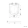 Sicily Fluted Coastal White Combination Vanity Basin and Miami Toilet 1500mm - Black Accents