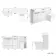 Sicily Fluted Coastal White Combination Vanity Basin with Marble Top & Houston Toilet 1500mm - Black Accents
