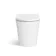 Sicily Fluted Coastal White Combination Vanity Basin and Tucson Toilet 1200mm - Brushed Brass Accents - Right Handed