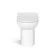 Sicily Fluted Coastal White Combination Vanity Basin and Aruba Toilet 1500mm - Brushed Brass Accents