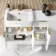 Sicily Fluted Coastal White Combination Vanity Basin with Marble Top 1500mm (Excludes Toilet) - Brushed Brass Accents