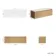 Malta Fluted Country Oak Double Wall Hung Drawer Vanity with Marble Top 1200mm - Excludes Counter Top Basin