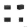 Malta Fluted Matt Black Wall Hung Drawer Vanity with Matt Black Basin 600mm