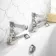 Cherwell Traditional Chrome Hot and Cold Basin & Bath Taps Set