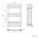 Barcelona Electric Brushed Brass Straight Heated Towel Rail 800x500mm