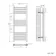 Barcelona Electric Brushed Brass Straight Heated Towel Rail 1000x400mm