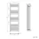Barcelona Electric Brushed Brass Straight Heated Towel Rail 1600x500mm
