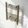 Barcelona Electric Antique Gold Straight Heated Towel Rail 650x400mm