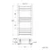 Barcelona Electric Antique Gold Straight Heated Towel Rail 800x400mm