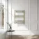 Barcelona Electric Antique Gold Straight Heated Towel Rail 800x600mm