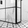 Munich Matt Black Grid 8mm Walk In Shower Enclosure 1000mm & 800mm Glass with Pivotal Return Panel