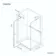 Vienna Matt Black Easy Clean 8mm Hinged Shower Enclosure 1000x800mm
